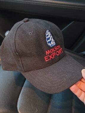 MOLSON EXPORT Black Embroidered Baseball Cap